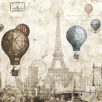 Retro city sepia