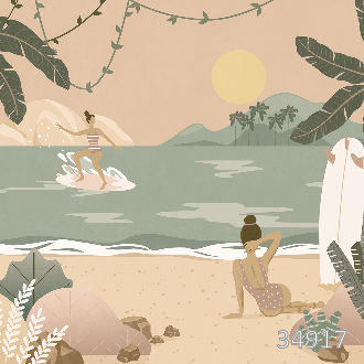 Girls on the beach